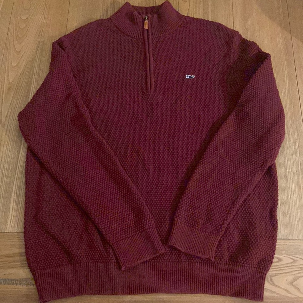 Cranberry vineyard vines 1/2 zip sweater